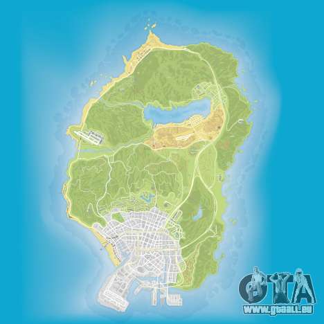 Die Karte der Unterwasser-Teile in Grand Theft Auto 5