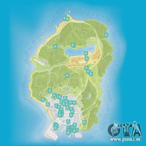 Carte de cascadeurs les sauts dans Grand Theft Auto 5