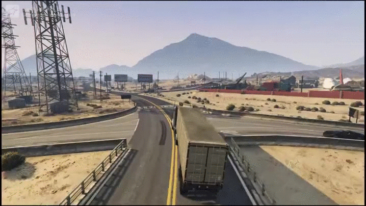 The fun of GTA 5 - Divertissement de camionneurs