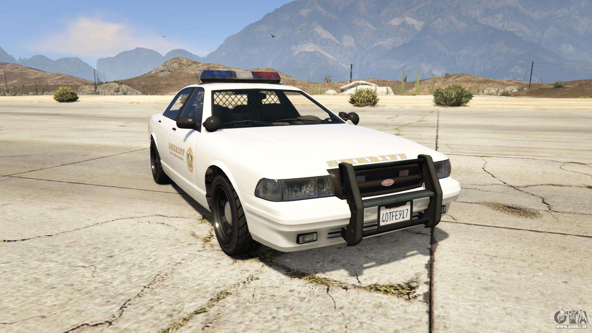 GTA 5 Vapid Sheriff Cruiser - vue de face