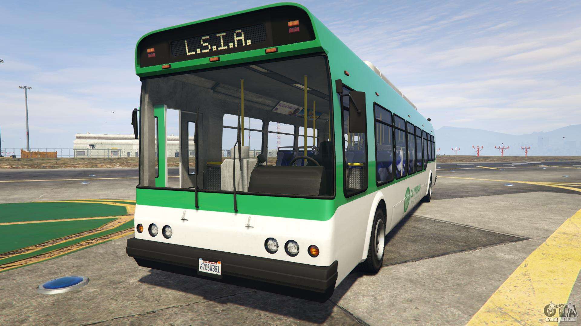 GTA 5 Brute Airport Bus - Frontansicht