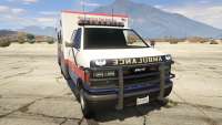 GTA 5 Brute Ambulance Mission Row San Andreas - vue de face