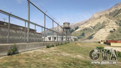 La palissade du Fort Zancudo dans GTA 5