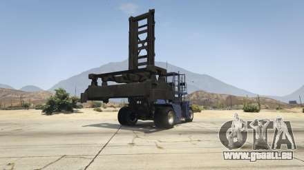 GTA 5 HVY Dock Handler - captures d'écran, les caractéristiques et la description du transport industriel.