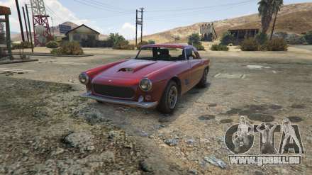 Lampadati Casco de GTA 5 - captures d'écran, les caractéristiques et la description de la voiture de sport classique.