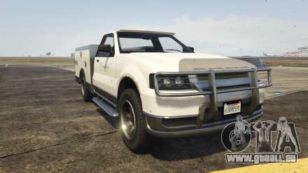 GTA 5 Vapid Utility Truck - captures d'écran, les caractéristiques et la description de ramassage.