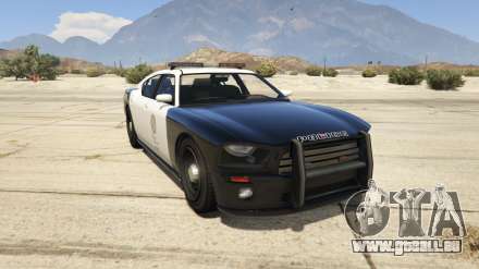 GTA 5 Bravado Police Buffalo - captures d'écran, la description et les caractéristiques de la voiture de muscle.