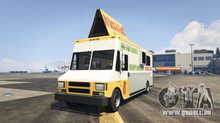 GTA 5 Brute Taco Van - captures d'écran, la description et les caractéristiques de la fourgonnette.