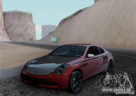 Infiniti G35 pour GTA San Andreas