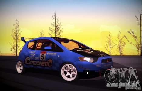 Mitsubishi Colt Rallyart Carbon 2010 für GTA San Andreas