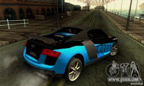 Audi R8 Spyder Tunable pour GTA San Andreas