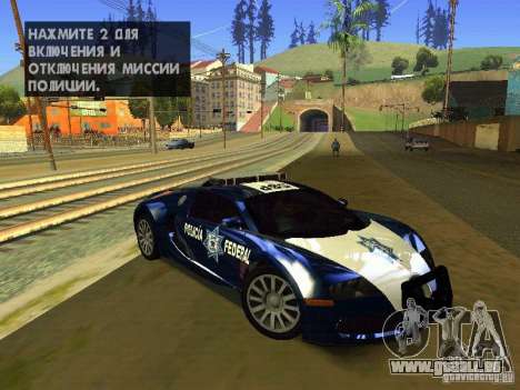 Bugatti Veyron Federal Police pour GTA San Andreas