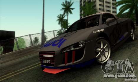 Audi R8 Spyder Tunable pour GTA San Andreas