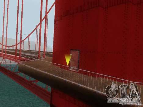 Escalade le Golden Gate Bridge pour GTA San Andreas