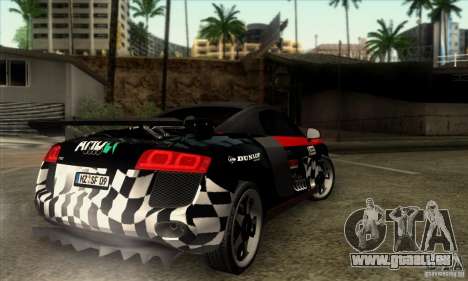 Audi R8 Spyder Tunable pour GTA San Andreas