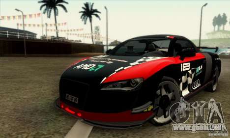 Audi R8 Spyder Tunable pour GTA San Andreas