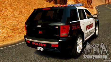 Jeep Grand Cherokee SRT8 2008 Police [ELS] pour GTA 4