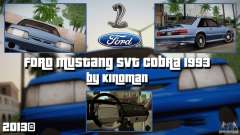 Ford Mustang SVT Cobra 1993 pour GTA San Andreas