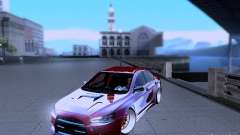 Mitsubishi Lancer Evolution X v2 Make Stance für GTA San Andreas