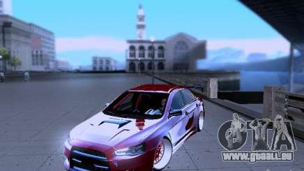 Mitsubishi Lancer Evolution X v2 Make Stance pour GTA San Andreas