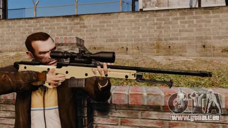 Fusil de sniper AW L115A1 pour GTA 4