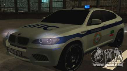 BMW X 6 M mit blinkenden Lichter PPP für GTA San Andreas
