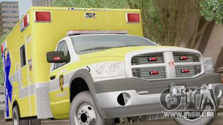 Dodge Ram Ambulance BCFD Paramedic 100 pour GTA San Andreas