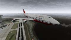 Das Flugzeug der Turkish Airlines