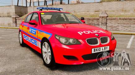 BMW M5 E60 Metropolitan Police 2010 ARV [ELS] für GTA 4