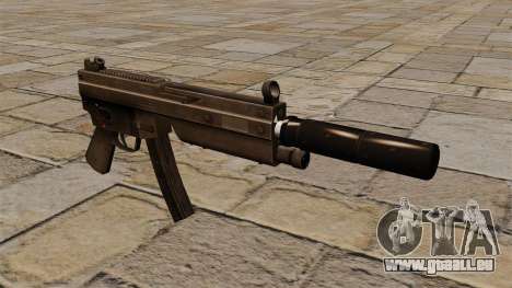 Die MP5 Maschinenpistole mit Schalldämpfer für GTA 4