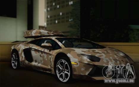 Lamborghini Aventador LP 700-4 Camouflage für GTA San Andreas