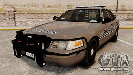 Ford Crown Victoria 2008 Sheriff Traffic [ELS] pour GTA 4