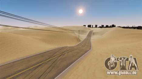 Emplacement de la route du désert pour GTA 4