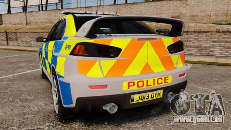 Mitsubishi Lancer Evolution X Police [ELS] pour GTA 4