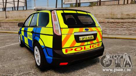 Ford Focus Estate 2009 Police England [ELS] pour GTA 4