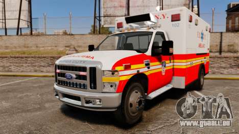 Ford F-350 FDNY Ambulance [ELS] für GTA 4