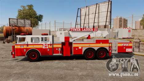 Seagrave Aerialscope Tower Ladder 2006 FDLC pour GTA 4