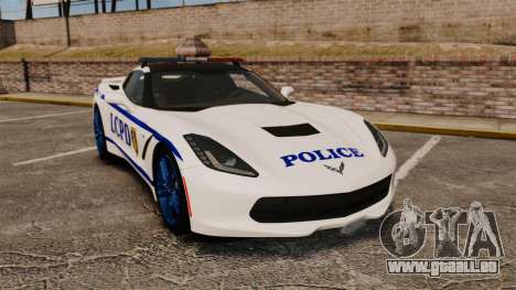 Chevrolet Corvette C7 Stingray 2014 Police pour GTA 4