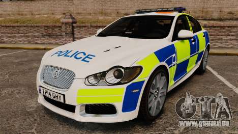 Jaguar XFR 2010 British Police [ELS] für GTA 4