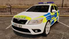 Skoda Octavia RS Metropolitan Police [ELS] pour GTA 4
