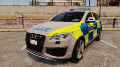 Audi Q7 Metropolitan Police [ELS] pour GTA 4