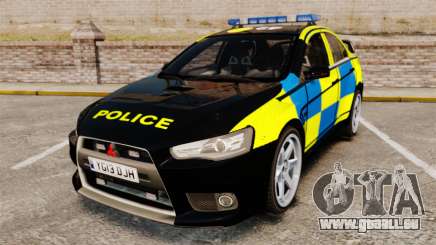 Mitsubishi Lancer Evolution X Uk Police [ELS] pour GTA 4