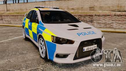 Mitsubishi Lancer Evolution X Police [ELS] pour GTA 4