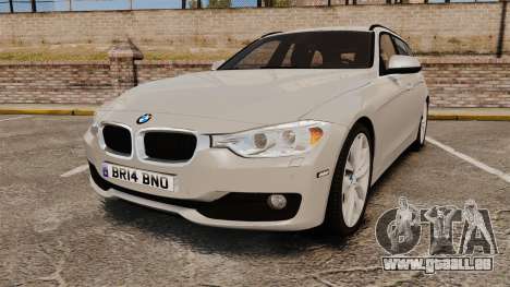 BMW 330d Touring (F31) 2014 Unmarked Police ELS pour GTA 4