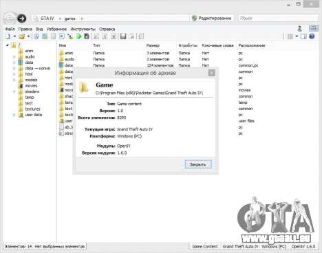 OpenIV 1.6 pour GTA 4