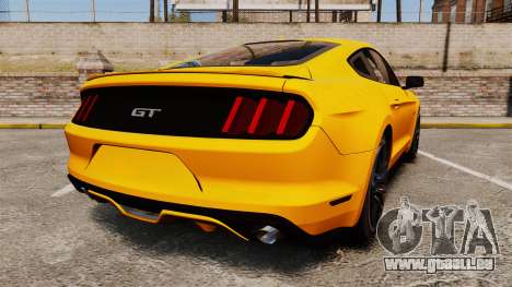 Ford Mustang GT 2015 v2.0 pour GTA 4