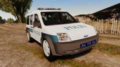 Ford Transit Connect Turkish Police [ELS] v2.0 pour GTA 4