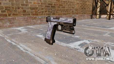 Le Pistolet Glock 20 Tigre Bleu pour GTA 4