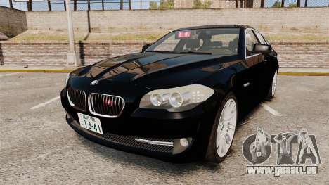 BMW M5 F10 2012 Japanese Unmarked Police [ELS] pour GTA 4