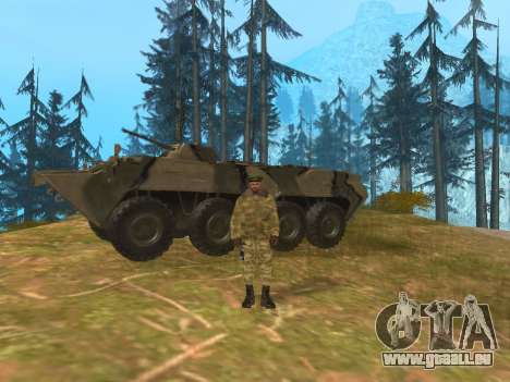 Pak service dans l'armée russe pour GTA San Andreas